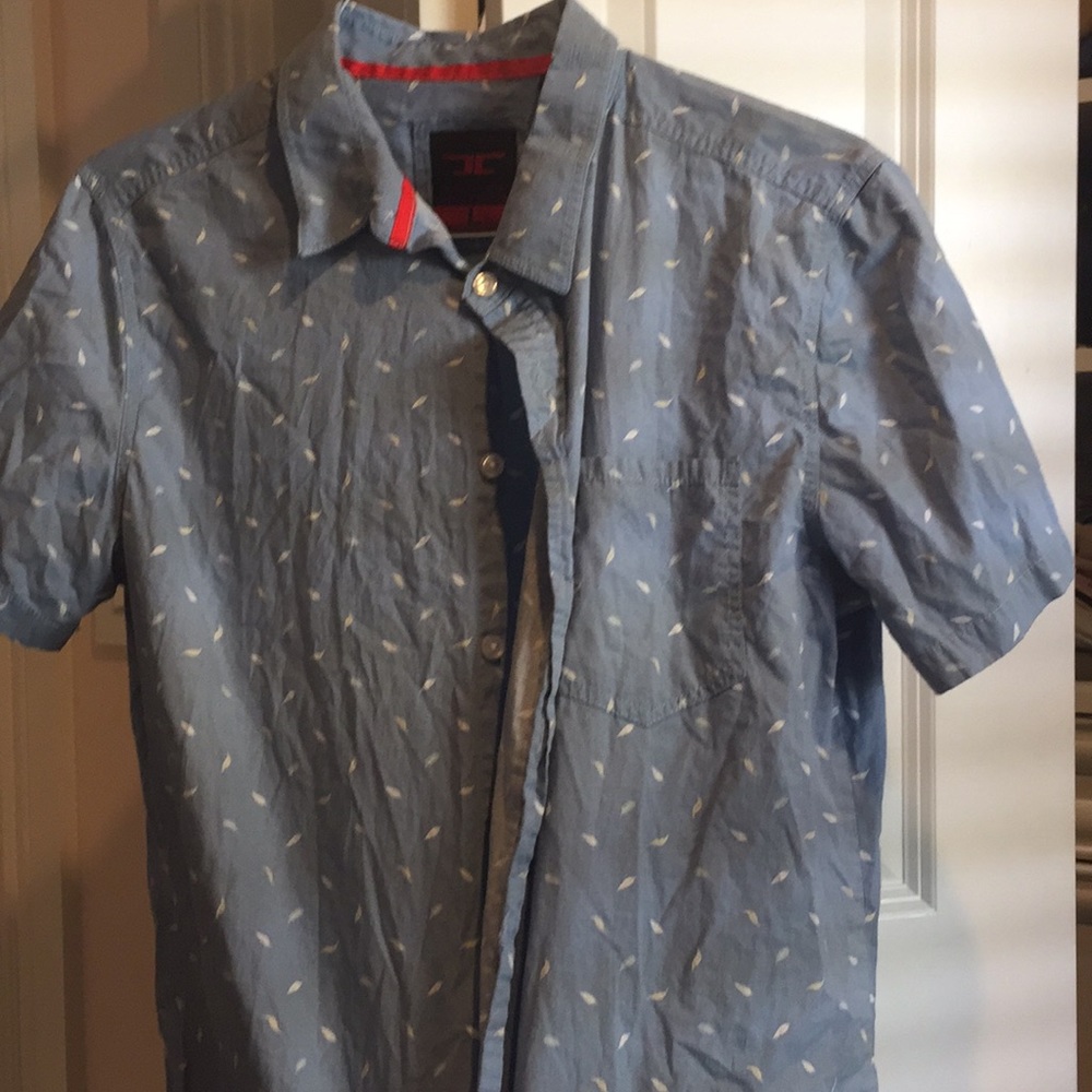 Blue collared Jordan Craig button up